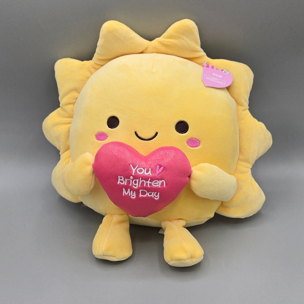 NWT Walgreens Sun Plush You Brighten My Day Heart Yellow 12"‎ 699960 Celestial